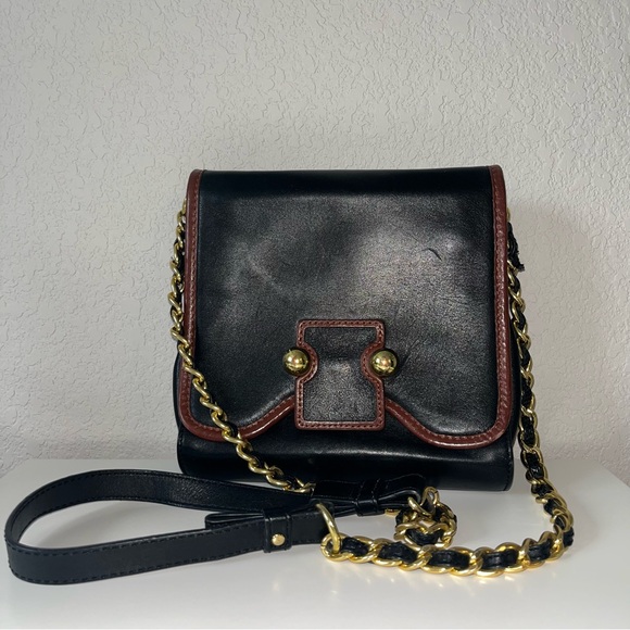 Botkier Lucy Black and Brown Leather Women's Crossbody Bag - Picture 2 of 8